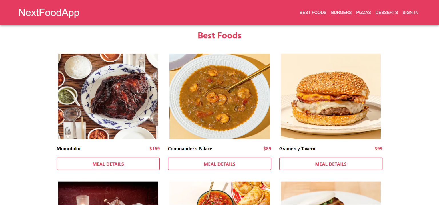 Projet NextFoodApp