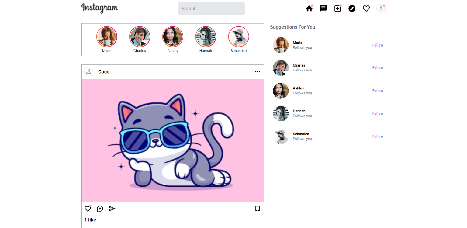 Projet Instagram